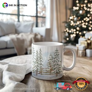 Pine Tree Winter Scene Coffee Mug 2