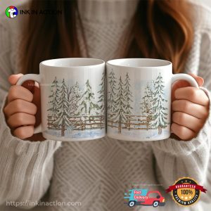 Pine Tree Winter Scene Coffee Mug