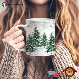 Pine Tree Winter Scene Mug