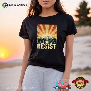 Resist Police Portland Frog Protest Retro T-shirt Resist Police Portland Frog Protest Retro T-shirt