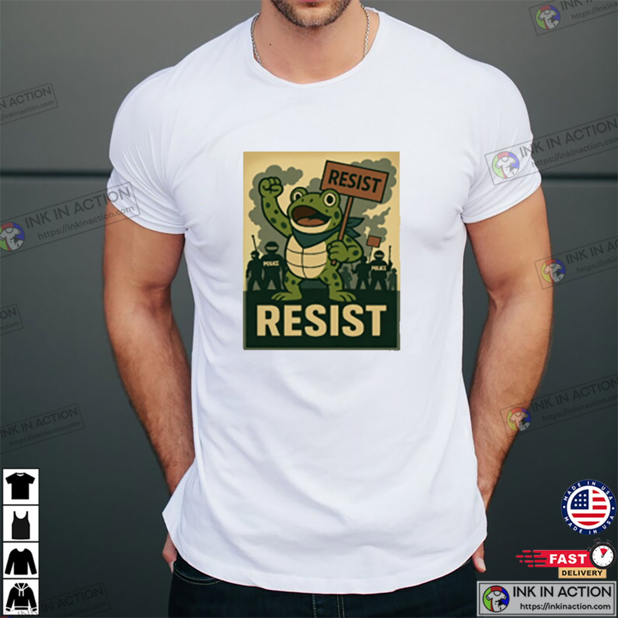Resist Portland Frog, Stand With Frog T-shirt Resist Portland Frog, Stand With Frog T-shirt
