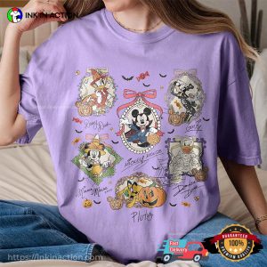 Retro Disney Halloween Mirrors Signatures Comfort Colors T-shirt