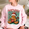 Retro Gingerbread Christmas Overbaked And Over It Shirt