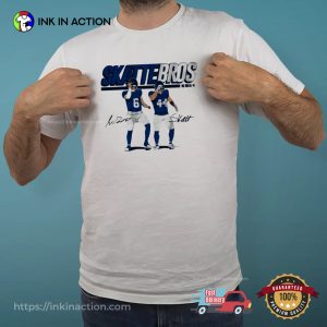 Skattebros Giants Jaxson Dart And Cam Skattebo Signatures Shirt