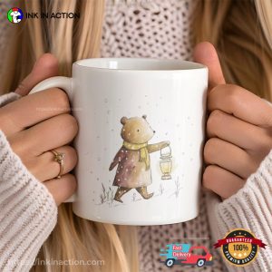 Snowy Winter Bear Walking In Christmas Cup 3