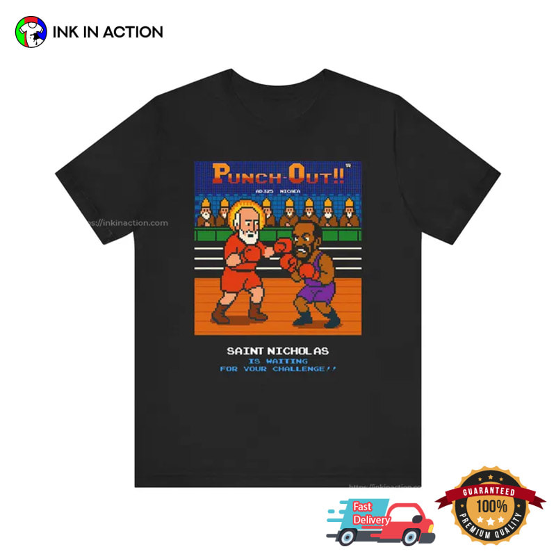 St Nicholas Boxing Punch-Out 8-bit Game Shirt St Nicholas Boxing Punch-Out 8-bit Game Shirt