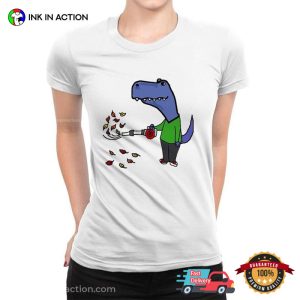 T-rex Dinosaur Master Leaf Blower Funny T-shirt