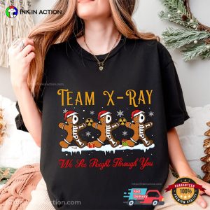 Team X-ray Christmas Gingerbread Doctor Comfort Colors Shirt