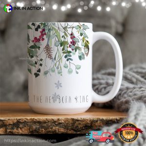 The New Born King Winter Christmas Mug