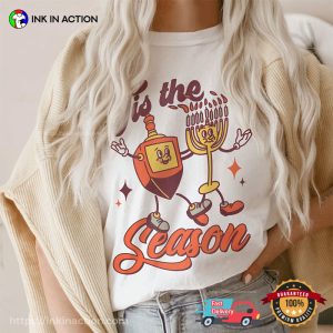 Tis The Season hanukkah blessings Comfort Colors T shirt 2