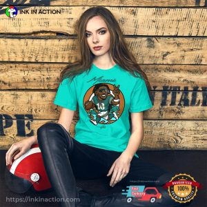Tyreek Hill Miami Dolphins Cartoon Signature T-shirt
