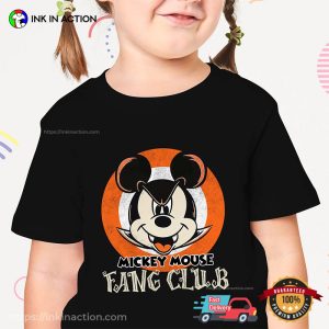 Vampire Mickey Mouse Fang Club Halloween T shirt 3