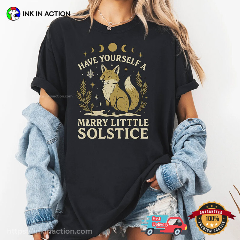 Vintage Merry Little Solstice Comfort Colors Tee