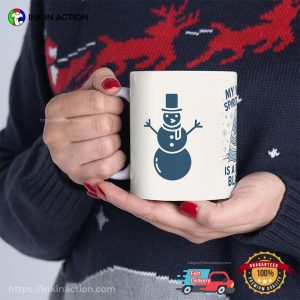 Winter Burrito Blanket Spirit Animal Christmas Mug