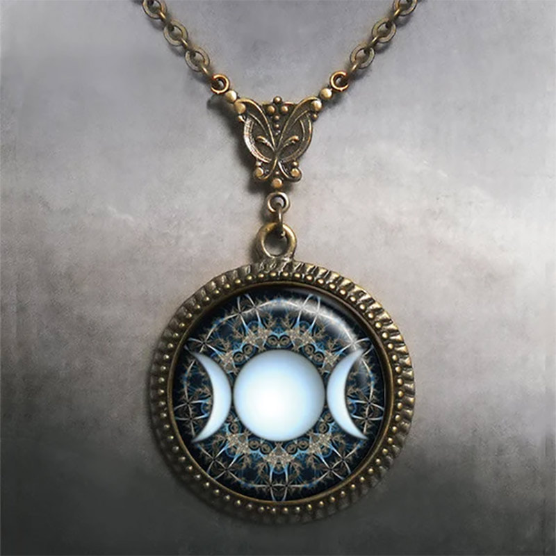 Winter Solstice Moon And Sun Necklace