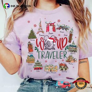 World Traveler Christmas Around The world Shirt 2 InkInAction.com