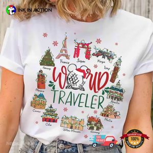 World Traveler Christmas Around The world Shirt 3 InkInAction.com