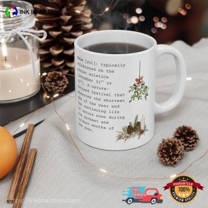 Yule Celebration Definition Holiday Gift Cup 2 InkInAction.com