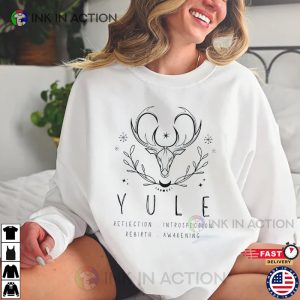 Yule Holiday Reindeer Winter Festival Tee