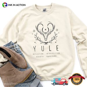 Yule Holiday Reindeer Winter Festival Tee