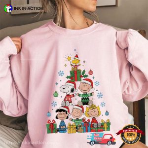 Adorable Snoopy Peanuts Charlie Brown Tree Holiday Shirt