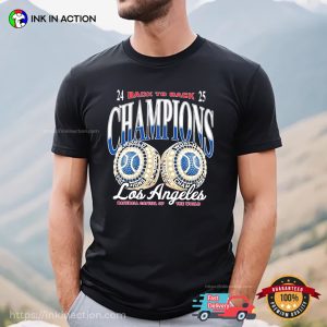 Back To Back Champions Los Angeles Baseball 24-25 Vintage Shirt