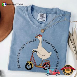 Behavior Goes Where Reinforcement Flows Silly Goose Comfort Colors Shirt 2
