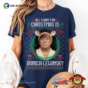 Big Beautiful Bill Clinton Funny Donica Lewinsky Christmas Comfort Colors T-shirt