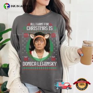 Big Beautiful Bill Clinton Funny Donica Lewinsky Christmas Comfort Colors T-shirt