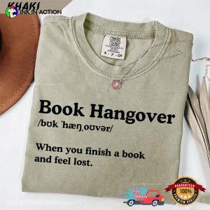 Book Hangover Definition funny hangover Comfort Colors Shirt 1 InkInAction.com