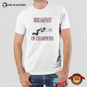 Breakfast Of Champions Adult Segg Joke Shirt