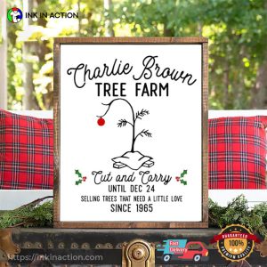 Charlie Brown Tree Farm, Charlie’s Browns Christmas Wall Art