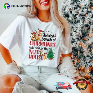 Chip & Dale Christmas Disney Family Vacation Comfort Colors Tee 3 InkInAction.com