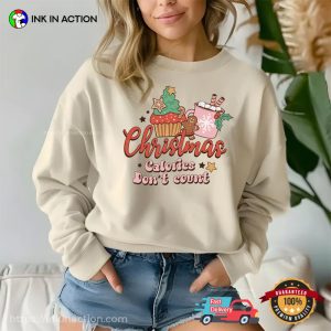 Christmas Calories Don't Count, Funny Christmas Foods T shirt 1 InkInAction.com