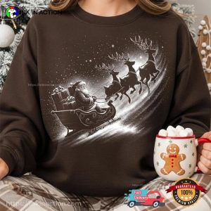 Christmas Eve Retro Santa Claus Shirt