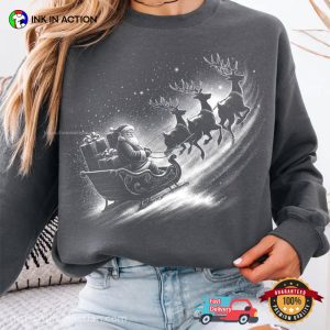 Christmas Eve Retro Santa Claus Shirt