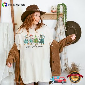 Christmas Goose Nurse, Just A Jolly Goose Cute Comfort Colors Shirt