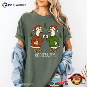 Christmas Goosebumps Nurse Silly Goose Comfort Colors Shirt