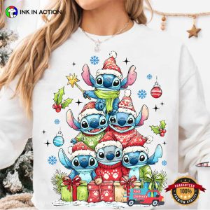 Christmas Tree Stitch Cartoon Art disney christmas shirts InkInAction.com