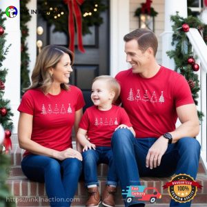 Christmas Trees Pencil Art Family Christmas Shirts