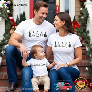 Christmas Trees Pencil Art family christmas shirts 3 InkInAction.com