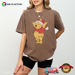 Christmas Winnie The Pooh Decoration Comfort Colors Shirt 3 InkInAction.com