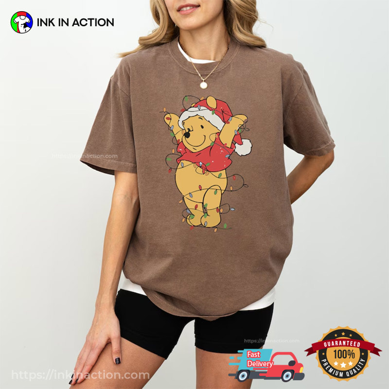 Christmas Winnie The Pooh Decoration Comfort Colors Shirt