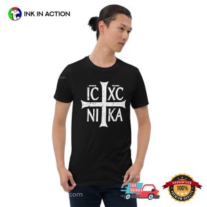 Christogram IC XC NIKA Jesus Christ is Winner Orthodox T shirt 3 InkInAction.com