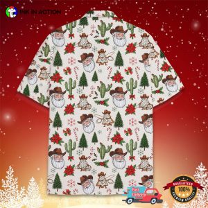 Cowboy Santa And Western Christmas Aloha Shirt