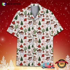 Cowboy Santa And western christmas Aloha Shirt 2 InkInAction.com