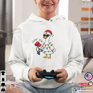 Cuff 'em Silly Goose Nurse Christmas Shirt 3 InkInAction.com
