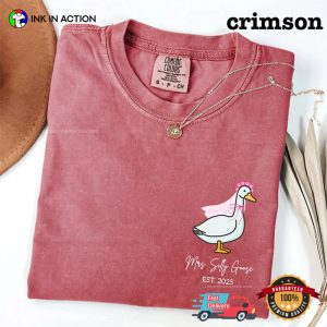Custom Mr. And Mrs. Silly Goose Married Couple Comfort Colors Shirt