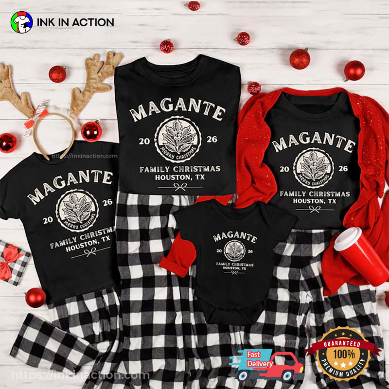 Custom Vintage Magante Family Christmas Shirts Custom Vintage Magante Family Christmas Shirts