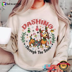Dashing Through The Snow Toy Story Dog Christmas Shirt